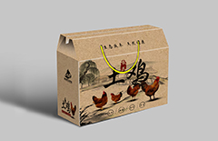 牛皮紙土雞禮盒包裝印刷